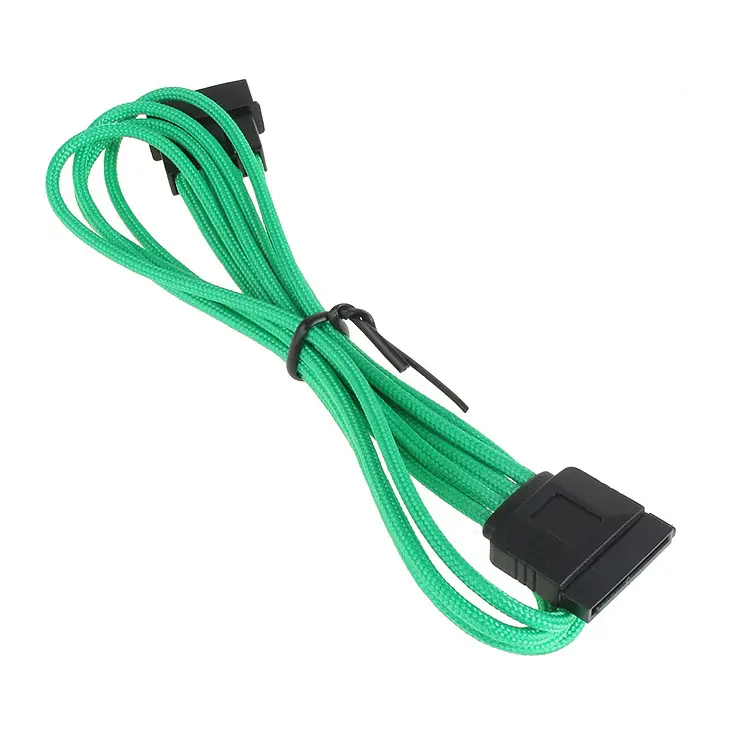 BitFenix Adattatore da Molex a SATA 45 cm - sleeved Verde/Nero - immagine 2