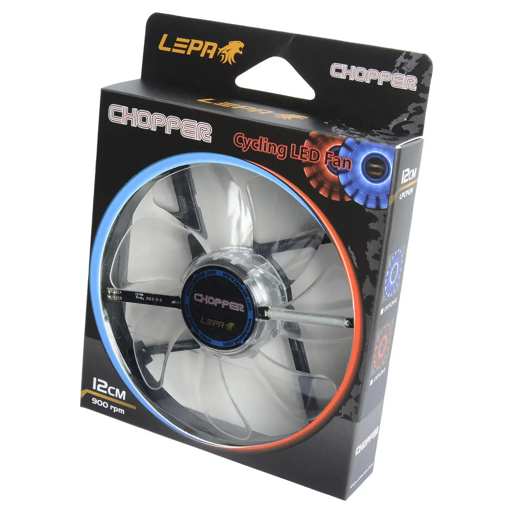 Lepa Chopper LPCP12N-R Fan 120mm - Rosso - immagine 6