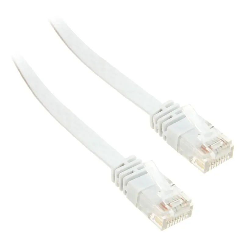 InLine Cavo Patch Piatto 50cm U/UTP, Cat.6 - Bianco
