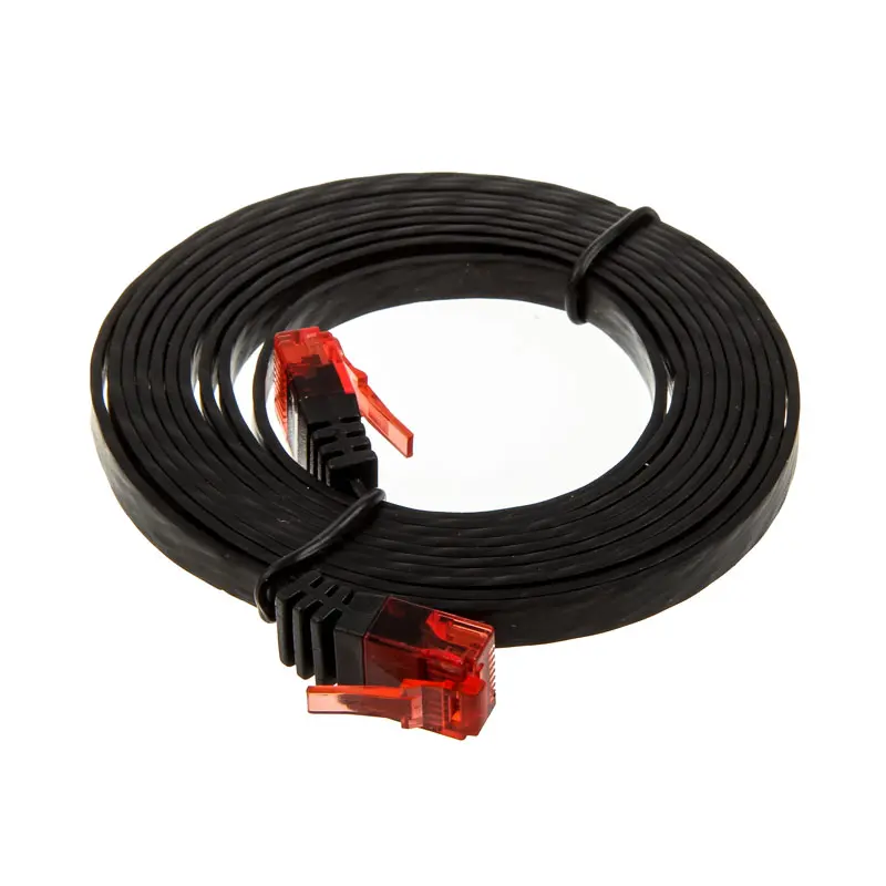 InLine Cavo Patch Piatto 1,5m U/UTP, Cat.6 - Nero - immagine 2