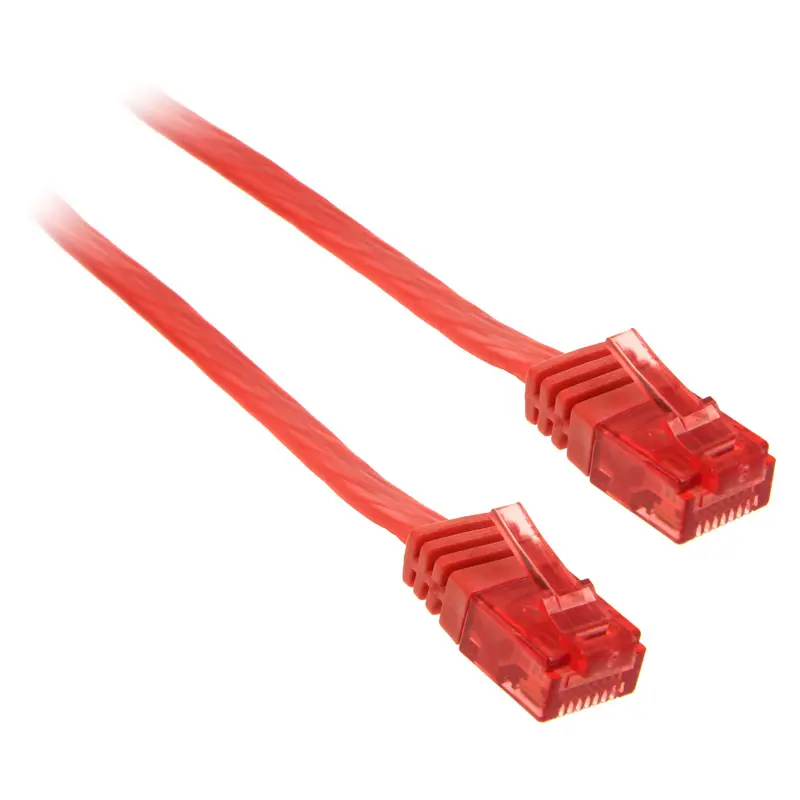 InLine Cavo Patch Piatto 1m U/UTP, Cat.6 - Rosso