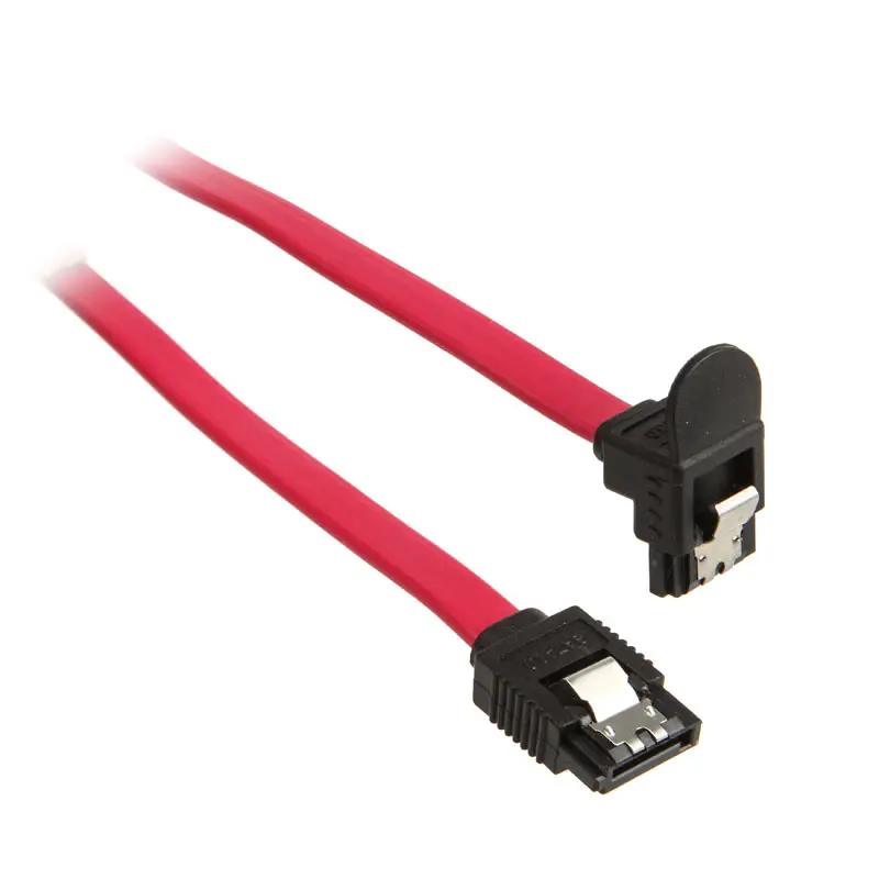 InLine Cavo SATA III (6Gb/s) Rosso, 1x 90° - 0,3m
