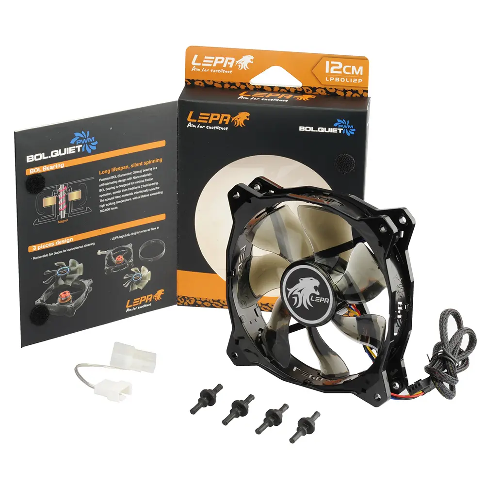 Lepa BOL.Quiet-PWM Fan 120mm - Blu - immagine 5