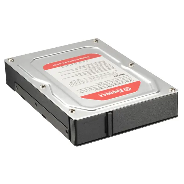 Enermax EMK3203 Cassetto Trayless 2x SATA 6G 2.5 pollici, RAID 0/1 - Nero