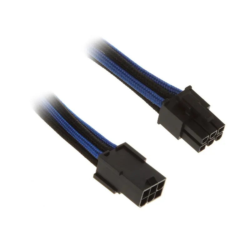 BitFenix Prolunga 6-Pin 45cm - sleeved Nero/Blu