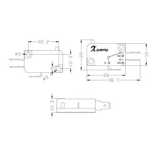 X-Arcade Copper Joystick Microswitches - Ver1 - immagine 2