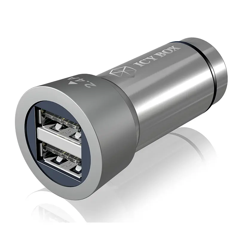 Icy Box IB-CH201 Car Charger con 2 porte USB 2.4A