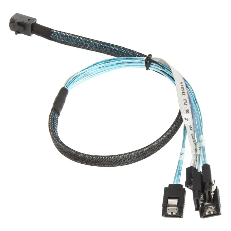 Silverstone SST-CPS05 Cavo Mini-SAS SFF-8643 / SATA, Nero - 50cm - immagine 2