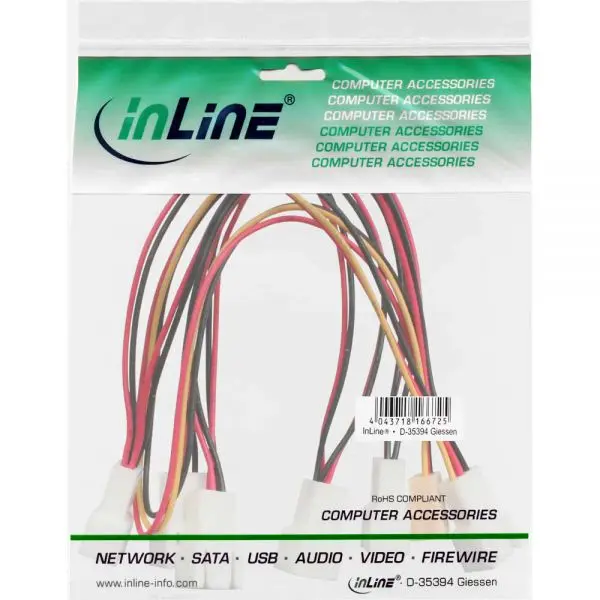 InLine Adattatore da 6x 3 Pin ad 1x 3 Pin - 12V - immagine 2
