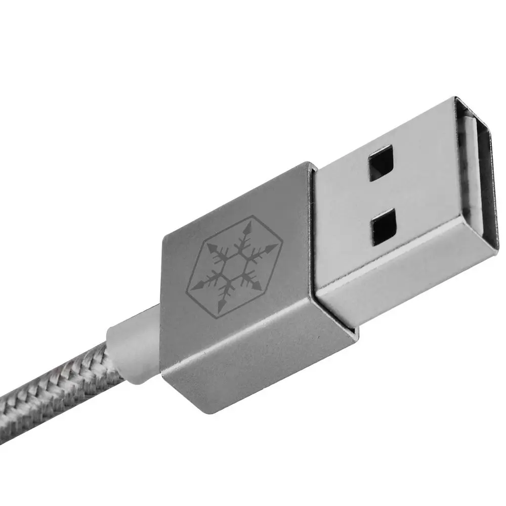 Silverstone SST-CPU01C Cavo USB-A / Micro-B, Antracite - 1m