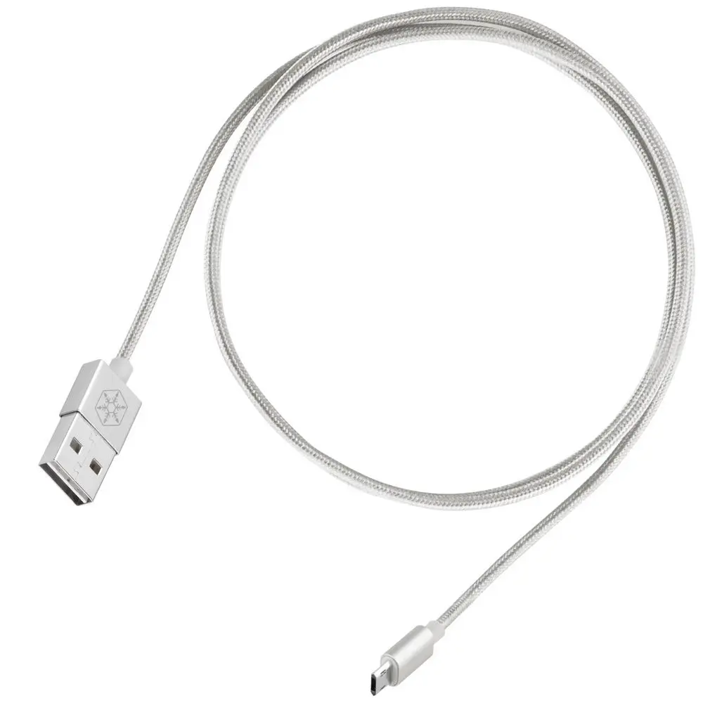 Silverstone SST-CPU01S Cavo USB-A / Micro-B, Argento - 1m - immagine 5