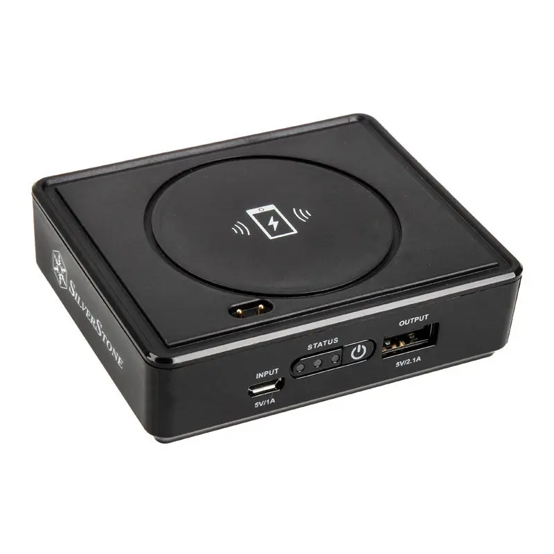 Silverstone SST-QIB052 5.200mAh Power Bank con ricarica Wireless Qi