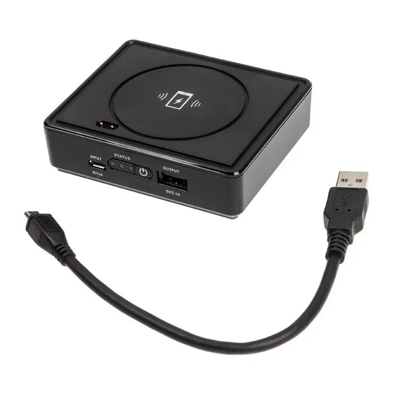 Silverstone SST-QIB052 5.200mAh Power Bank con ricarica Wireless Qi - immagine 2