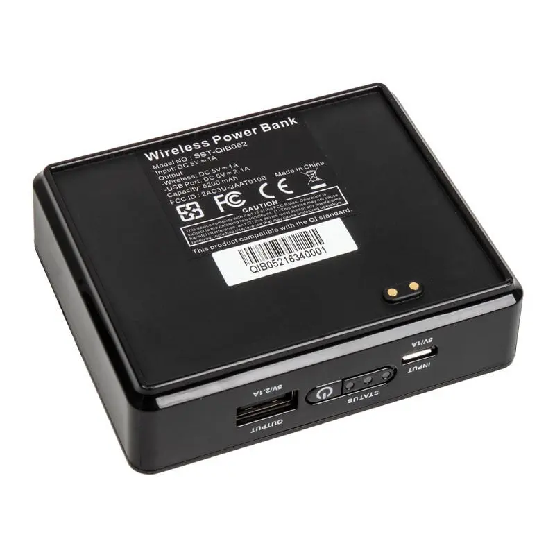 Silverstone SST-QIB052 5.200mAh Power Bank con ricarica Wireless Qi - immagine 3