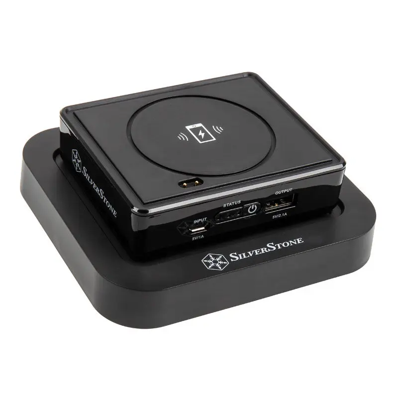 Silverstone SST-QIB052-D 5.200mAh Power Bank con ricarica Wireless Qi