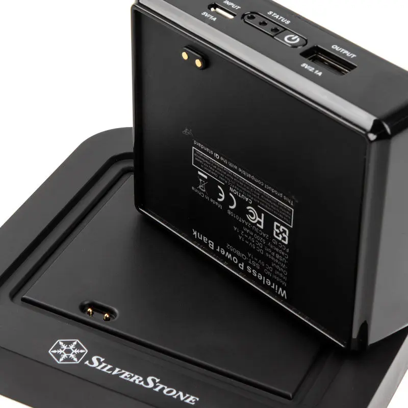 Silverstone SST-QIB052-D 5.200mAh Power Bank con ricarica Wireless Qi - immagine 4