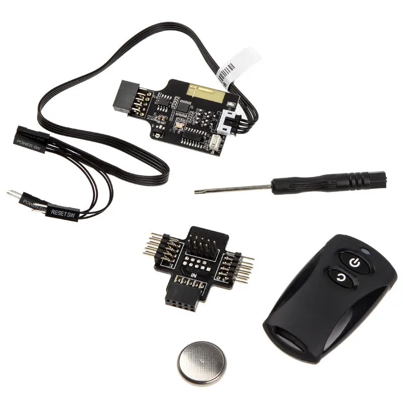 Silverstone SST-ES02-USB 2.4G Telecomando Wireless con Interruttore Power/Reset - immagine 4