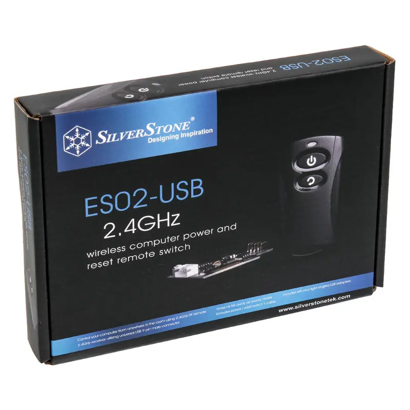 Silverstone SST-ES02-USB 2.4G Telecomando Wireless con Interruttore Power/Reset - immagine 6