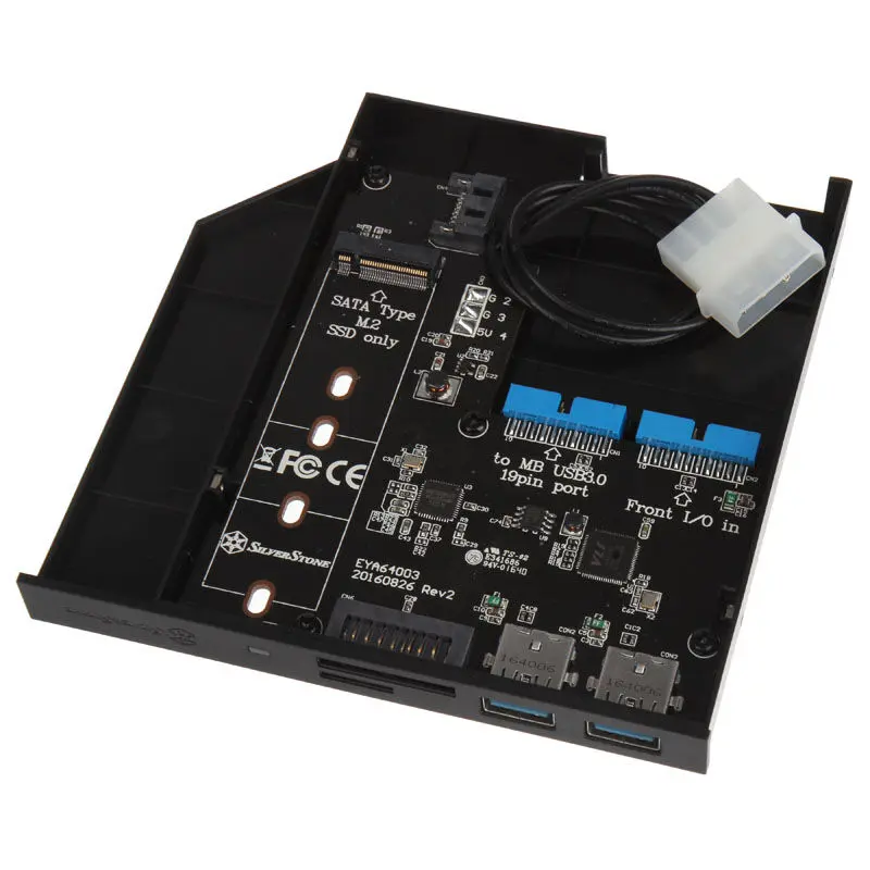 Silverstone SST-FPS01 Adattatore Slim per Drive Ottici 12,7 mm
