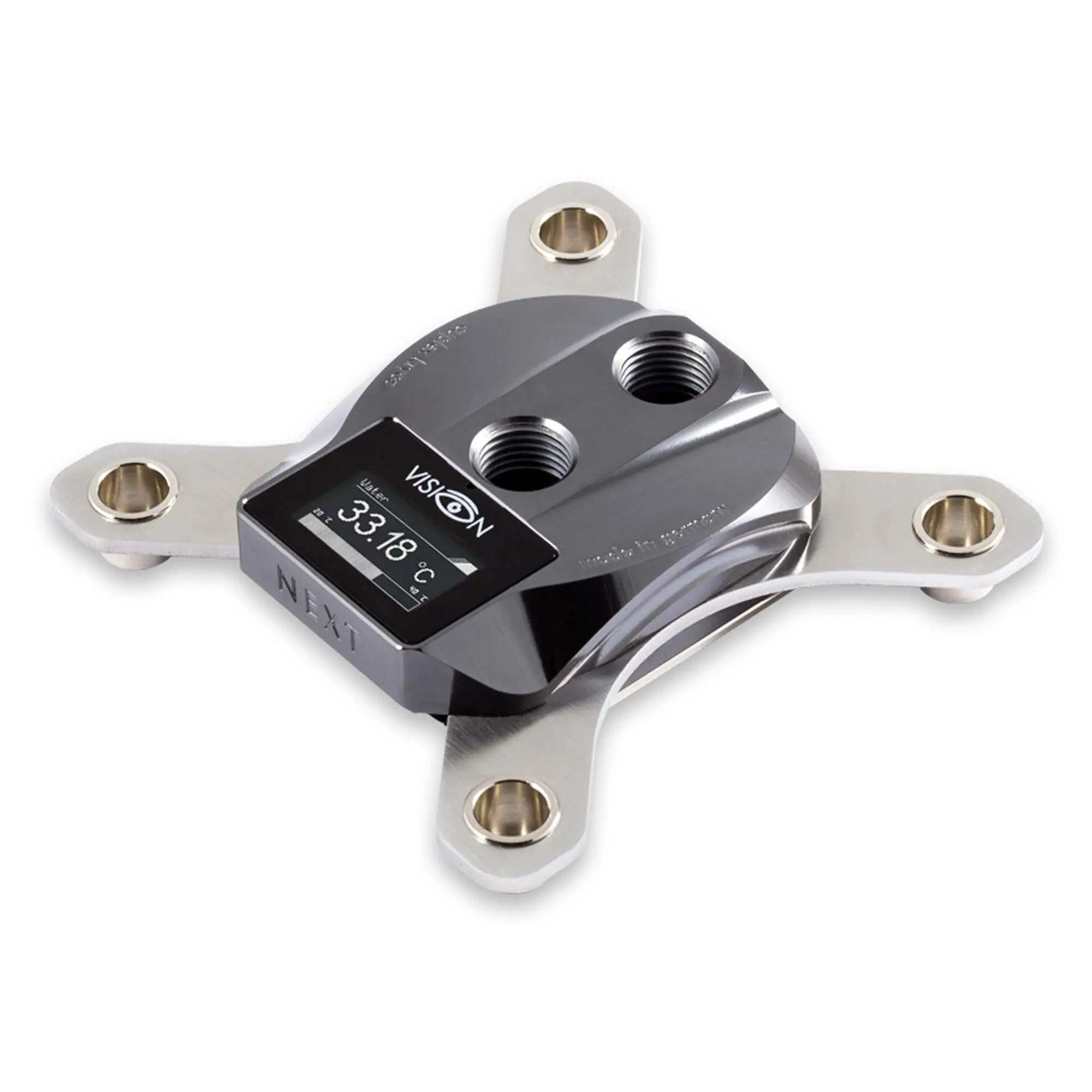 aqua computer Cuplex Kryos NEXT con VISION per Socket 115X - PVD/Nickel