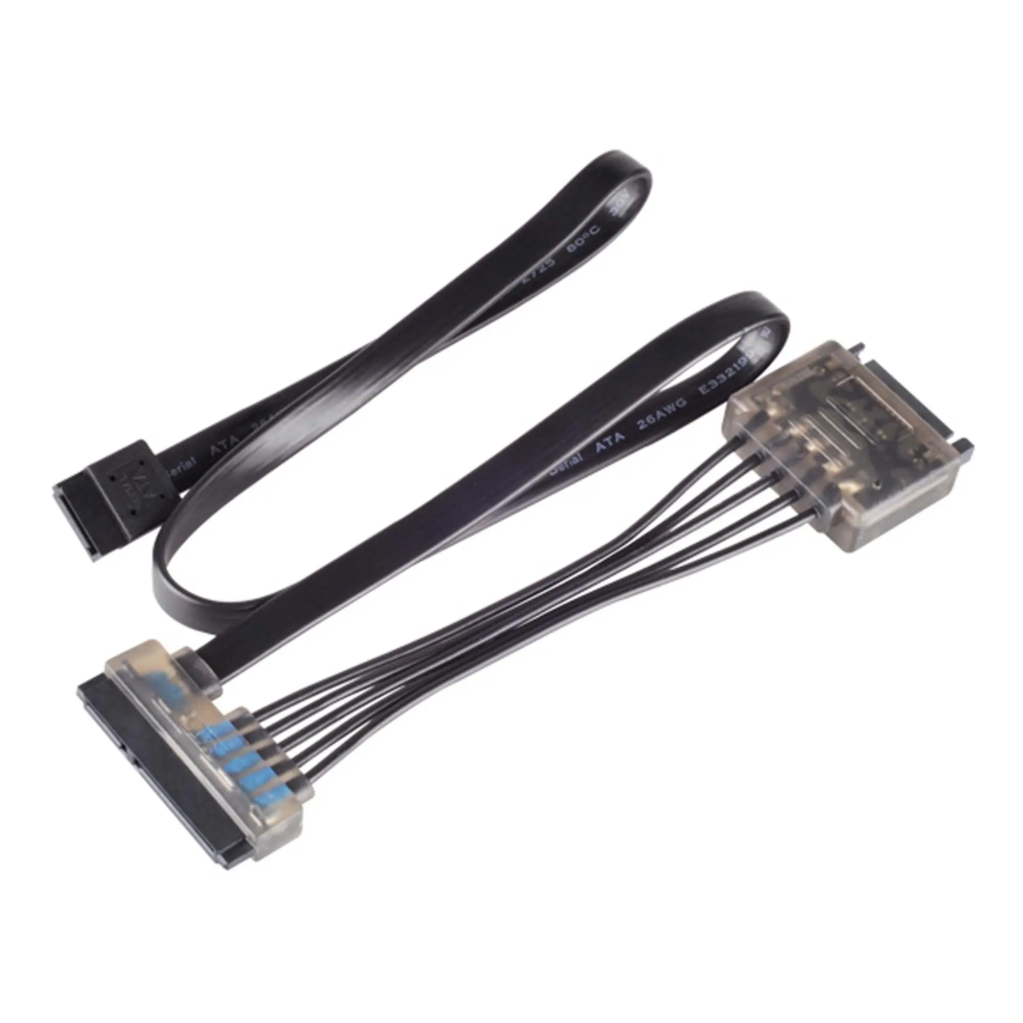 Silverstone SST-CP13 Cavo Combo SATA con LED - 100/500 mm
