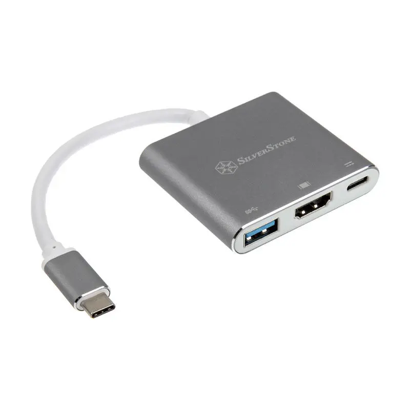 Silverstone SST-EP08C Adattatore USB 3.1 Type C / HDMI 4K / USB Type A