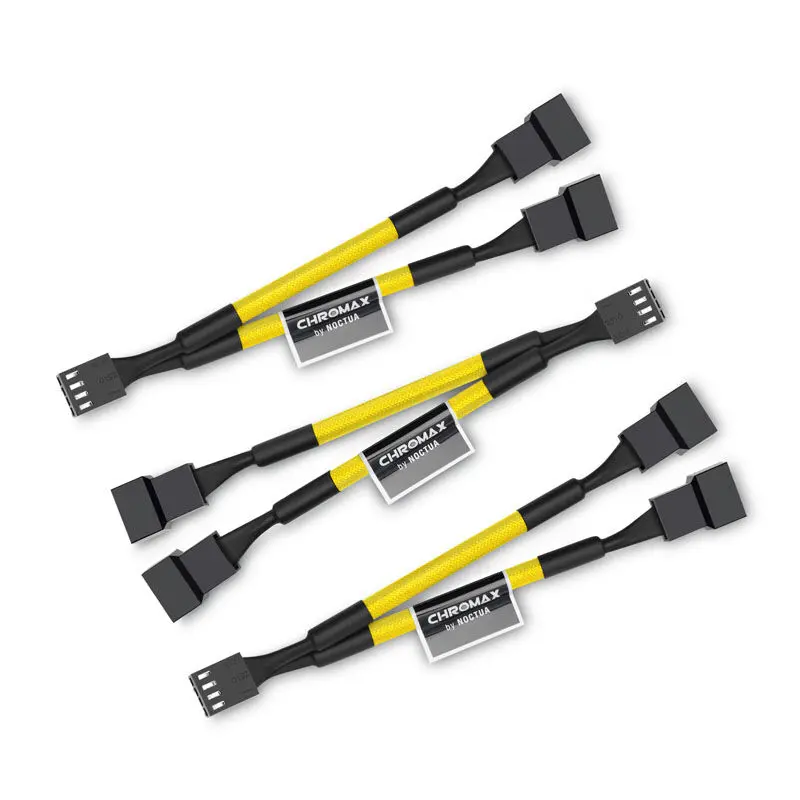 Noctua NA-SYC1 chromax.yellow Cavo Splitter Y 4-Pin PWM - Giallo