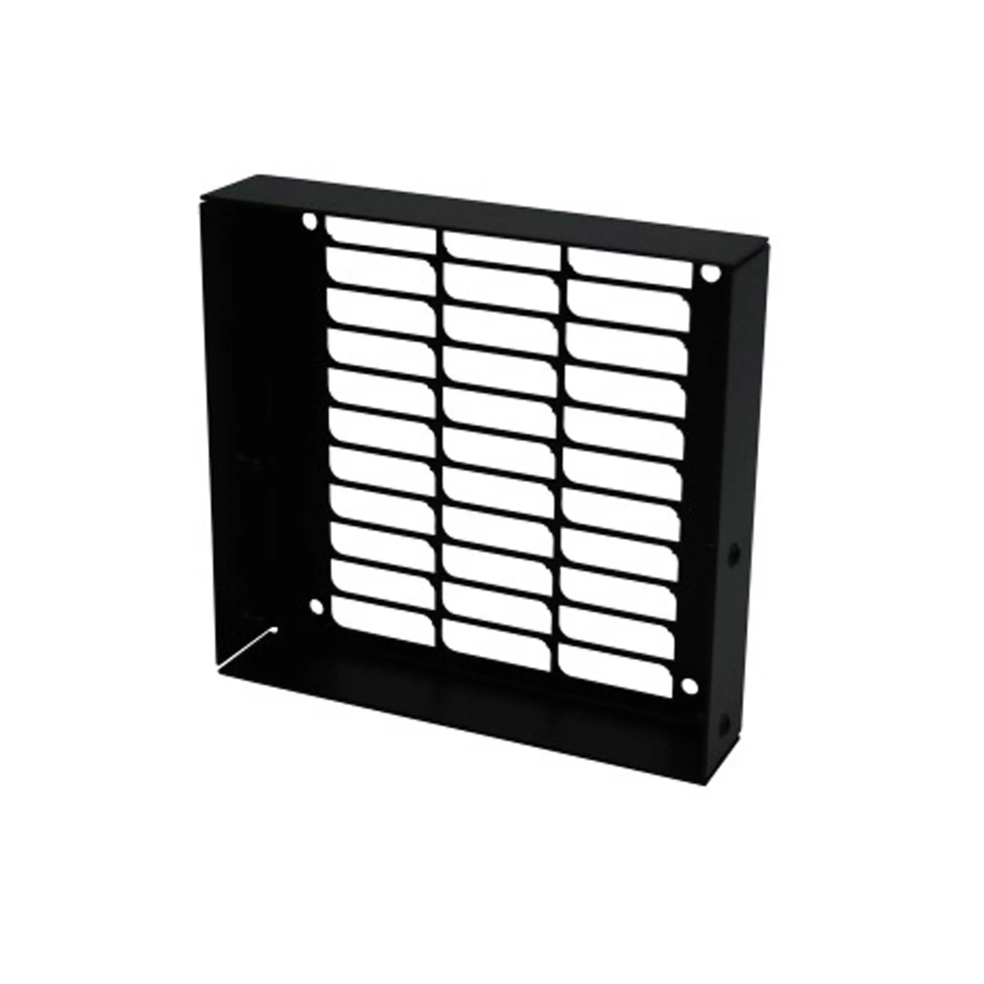 DimasTech Supporto Verticale con Griglia per Ventola 140 - Nero Opaco