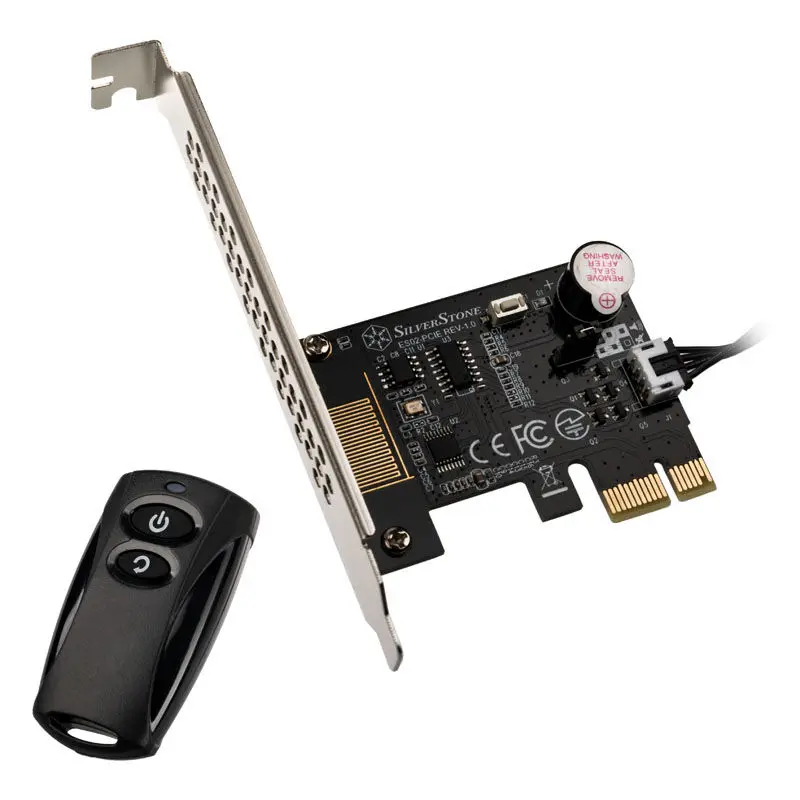 Silverstone SST-ES02-PCIE 2.4G Telecomando Wireless con Interruttore Power/Reset