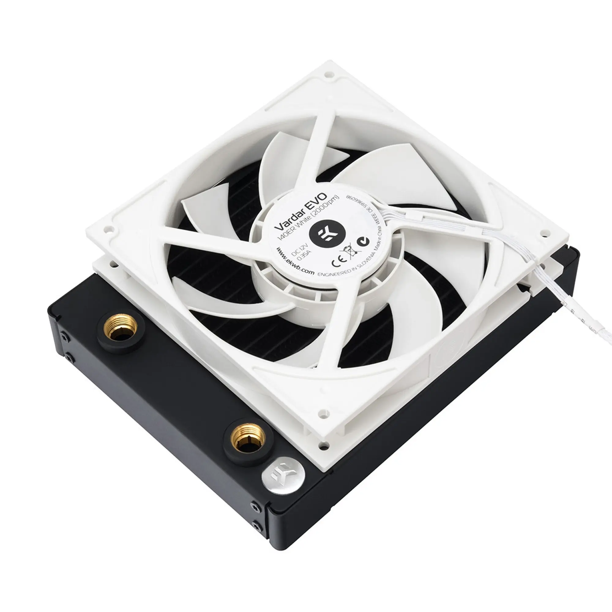 EK Water Blocks EK-Vardar EVO 140ER BB PWM, 2000 RPM, Bianco - 140mm - immagine 4