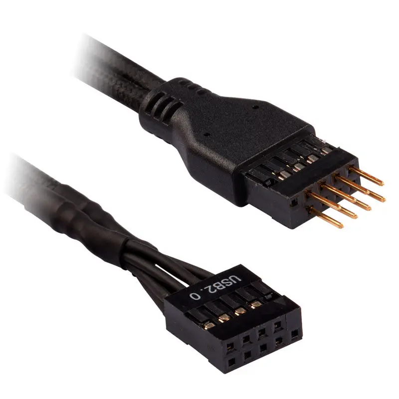 Corsair Premium Sleeved Front Panel Extension Kit, Nero - 30cm - immagine 2