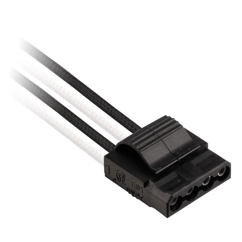 Corsair Premium Sleeved DC Cable Pro Kit, Type 4 (Generation 4) - Bianco/Nero - immagine 2