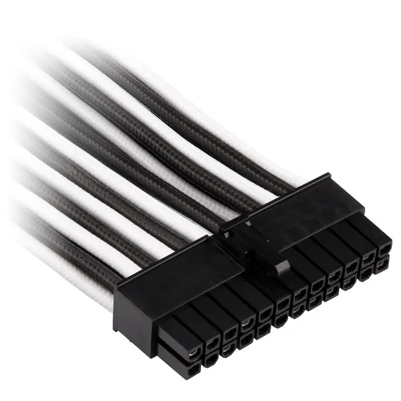 Corsair Premium Sleeved DC Cable Pro Kit, Type 4 (Generation 4) - Bianco/Nero - immagine 3