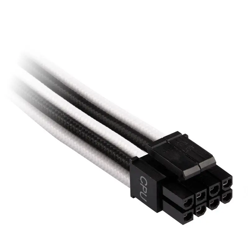 Corsair Premium Sleeved DC Cable Pro Kit, Type 4 (Generation 4) - Bianco/Nero - immagine 4