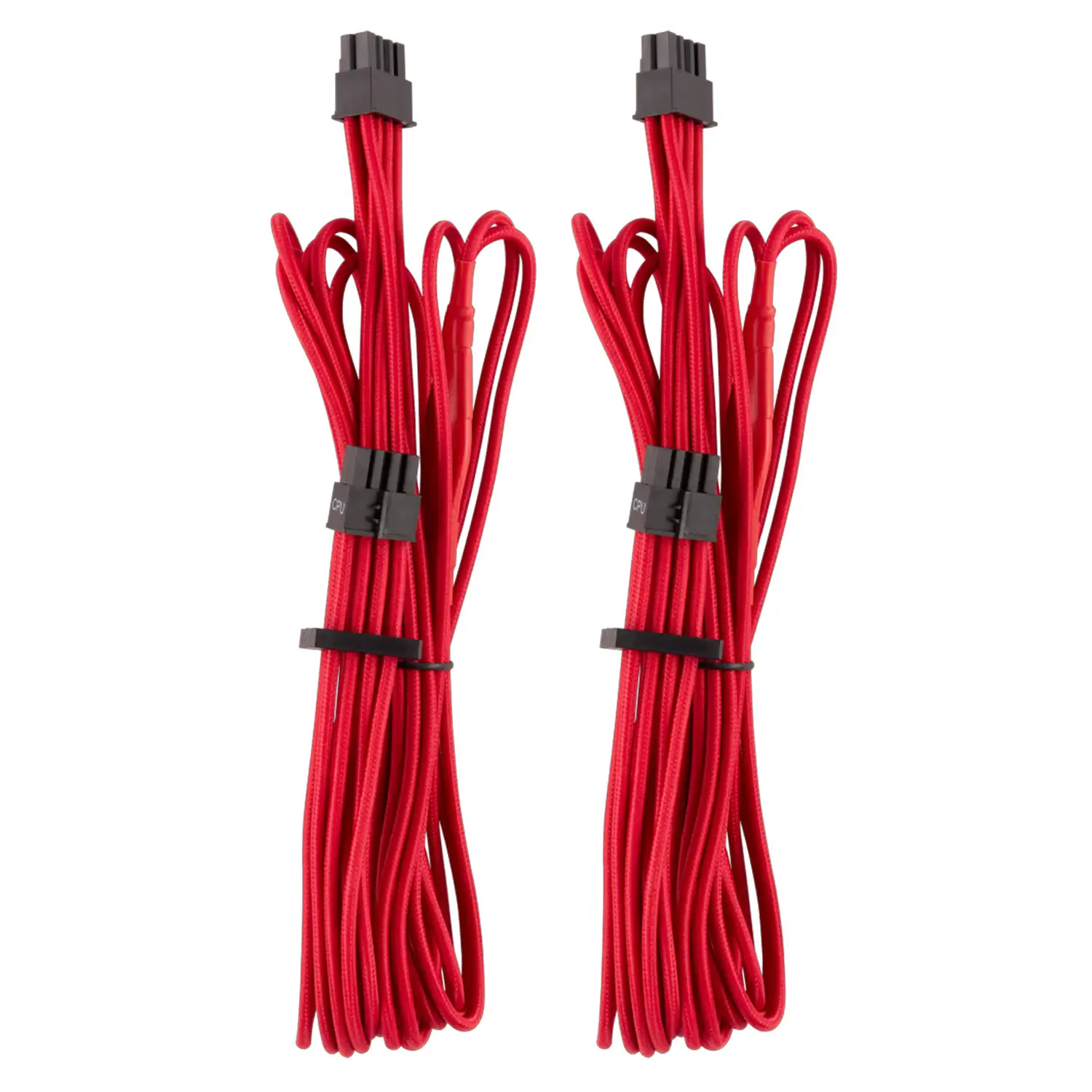 Corsair Premium Sleeved EPS12V CPU cable, Type 4 (Generation 4) - Rosso - immagine 2