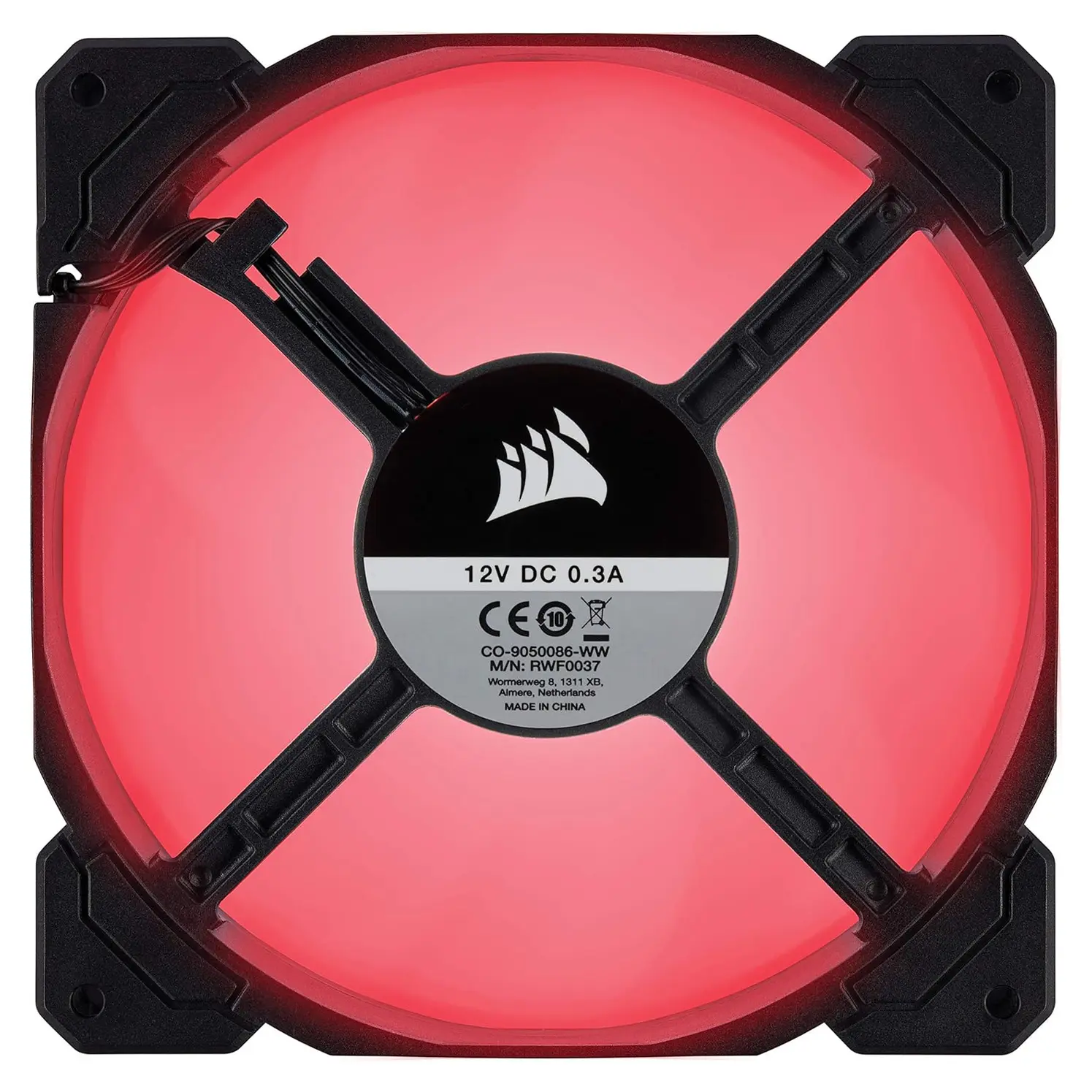 Corsair Air Series AF140 LED (2018) LED Rosso - 140mm - immagine 3