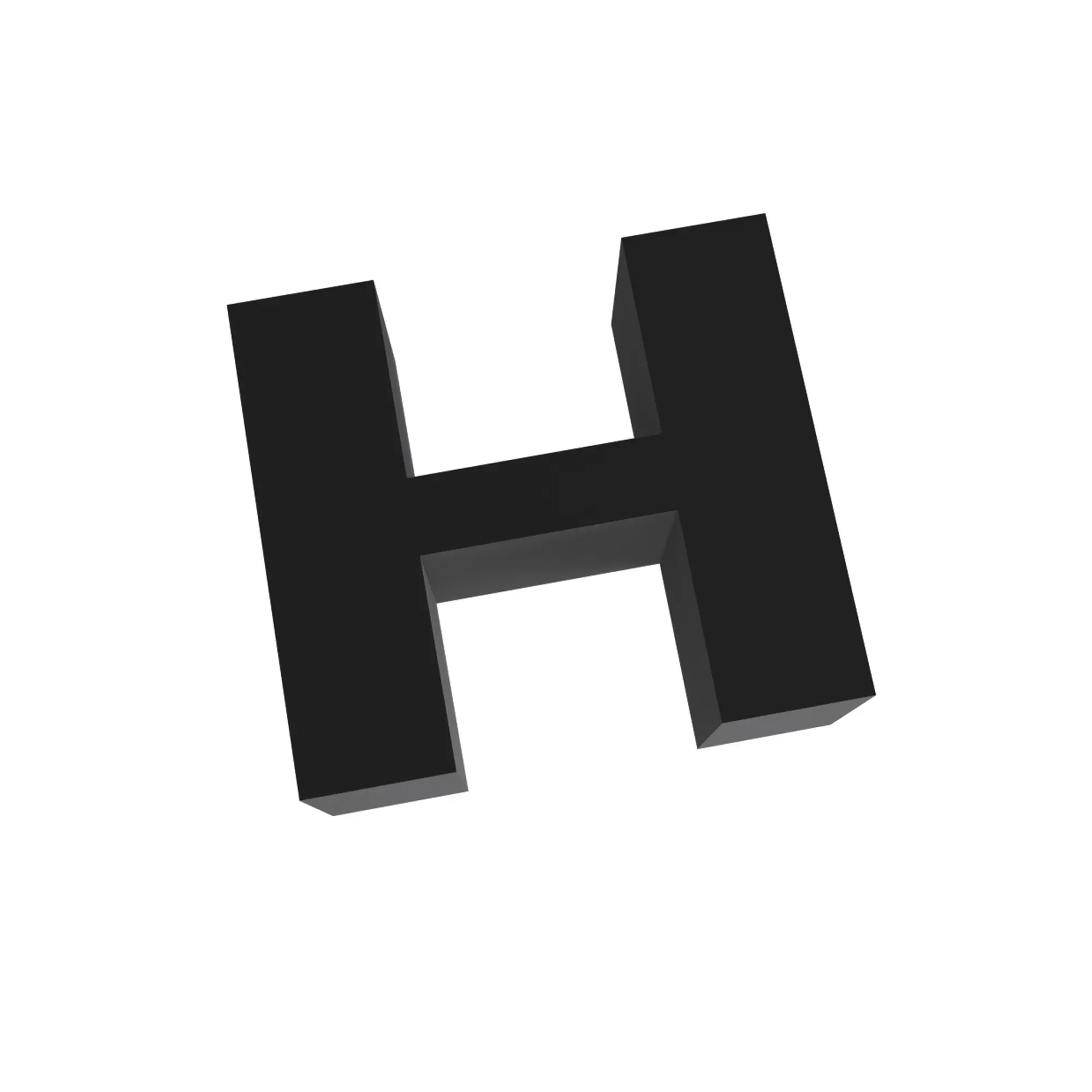 Asus ROG Fonts - 3D Print - H