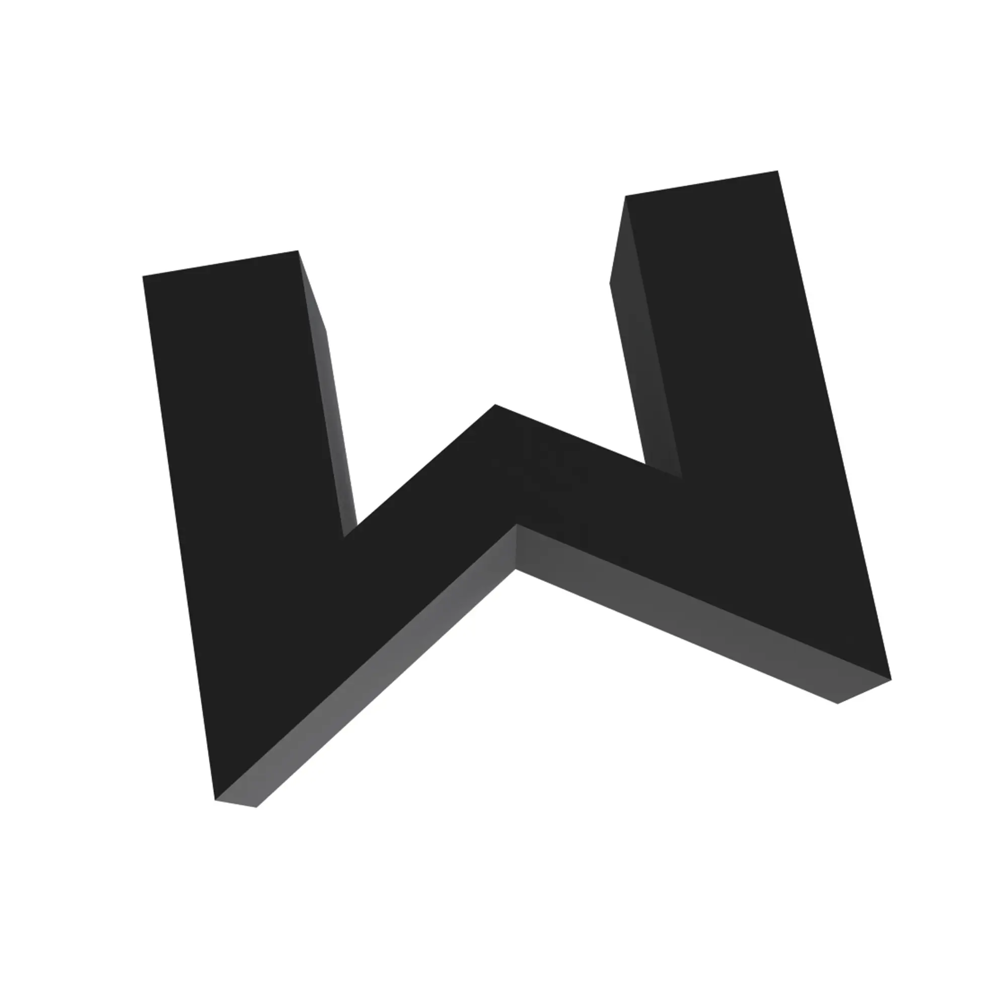 Asus ROG Fonts - 3D Print - W