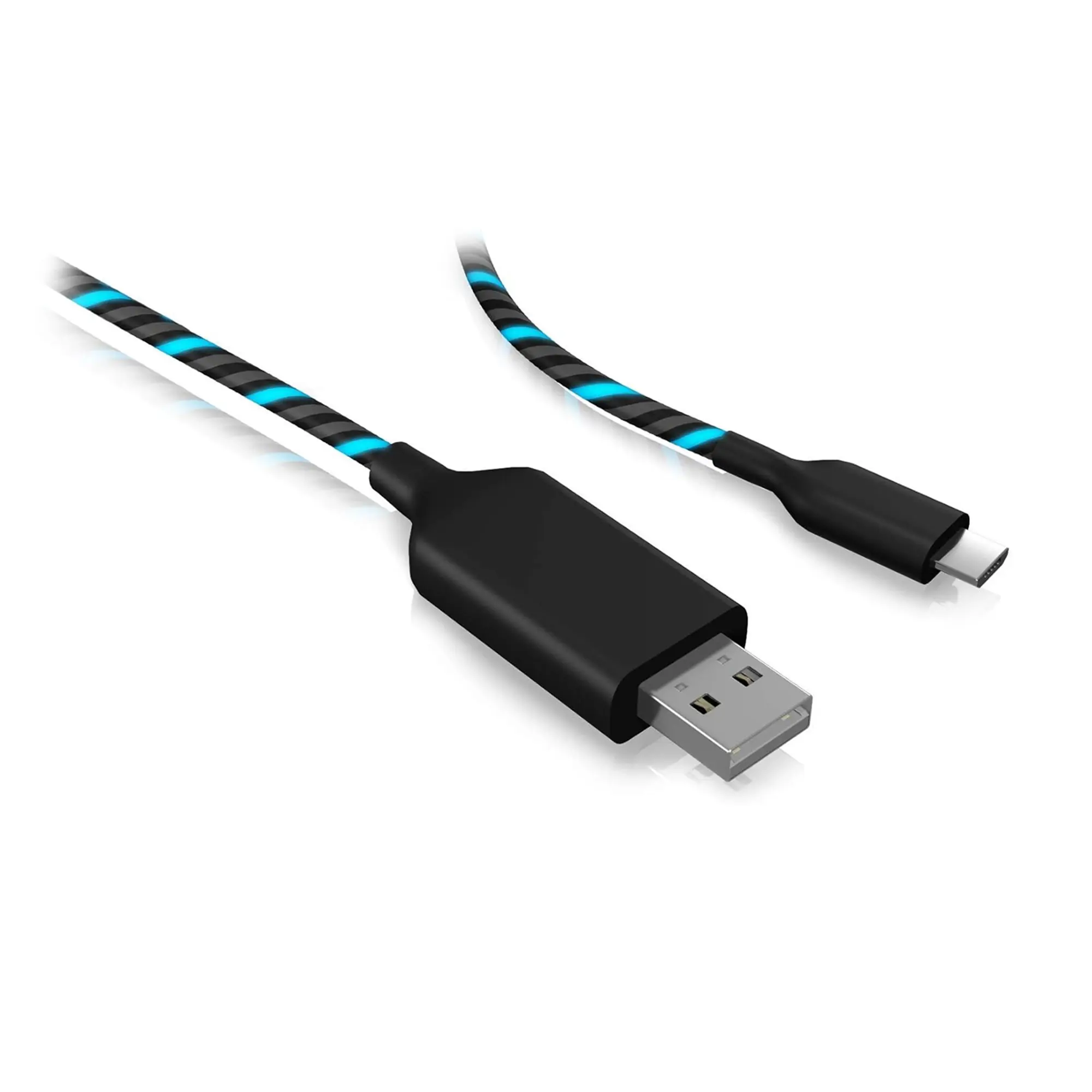 Icy Box Cavo USB 2.0 Type A/Maschio a Micro USB 2.0 Maschio Luminescente - 1m - immagine 2