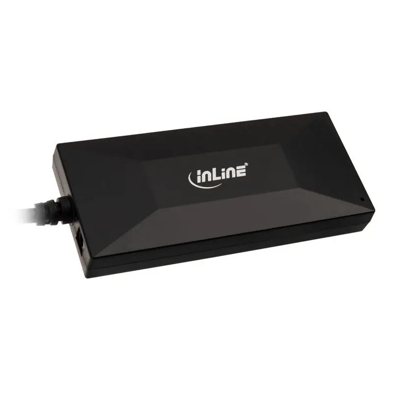 InLine USB 3.2 Gen 1 Hub, USB Type C, 3 Port Type A, 2 Porte Type C, Alimentatore 3A - Ner