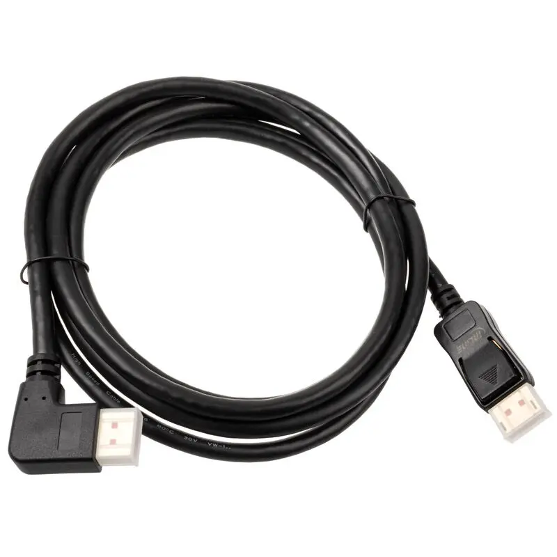 InLine Cavo DisplayPort 8K (FUHD) con Angolo a Sinistra, Nero - 2m - immagine 2