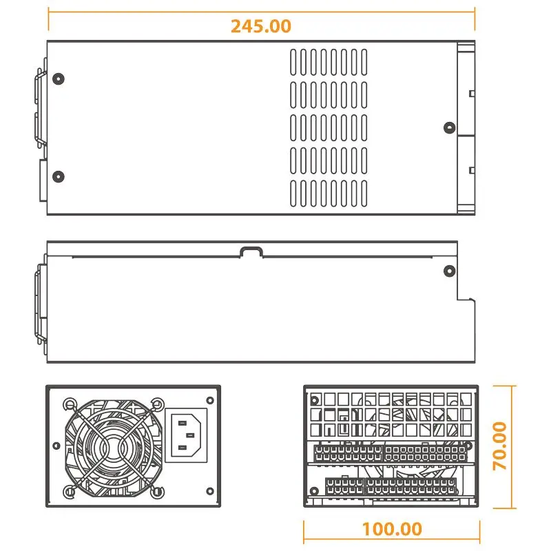 Seasonic SS-400L2U Alimentatore per Server 2U - 400W - immagine 4