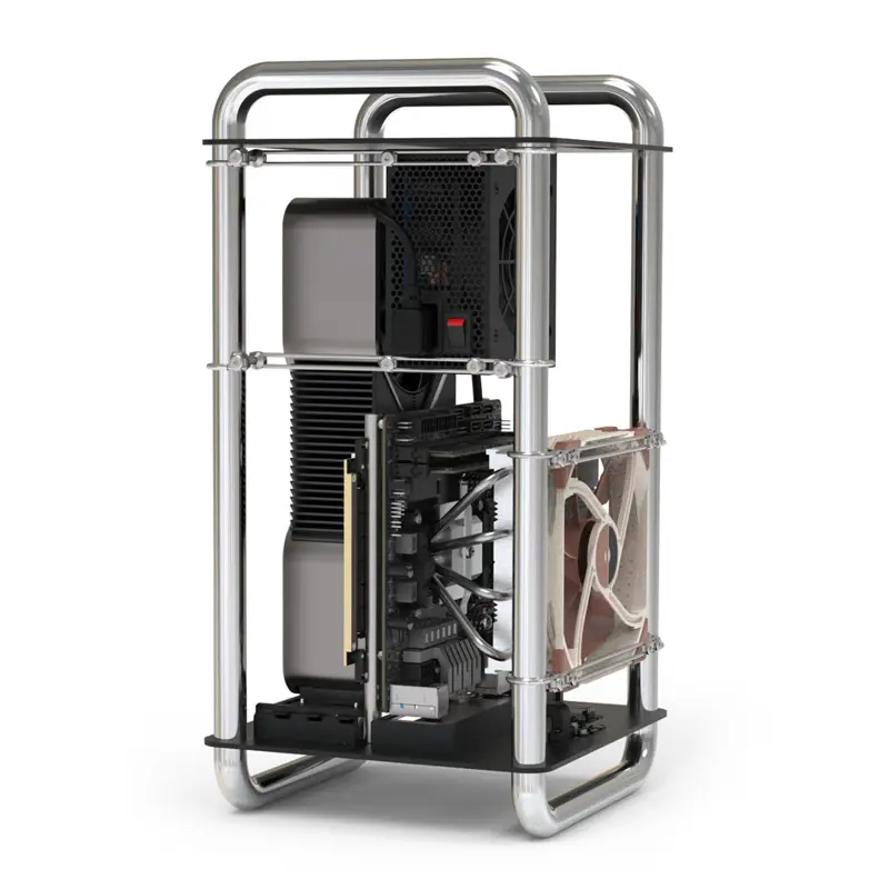 Streacom DA6 Mini-ITX - Cromato - immagine 5