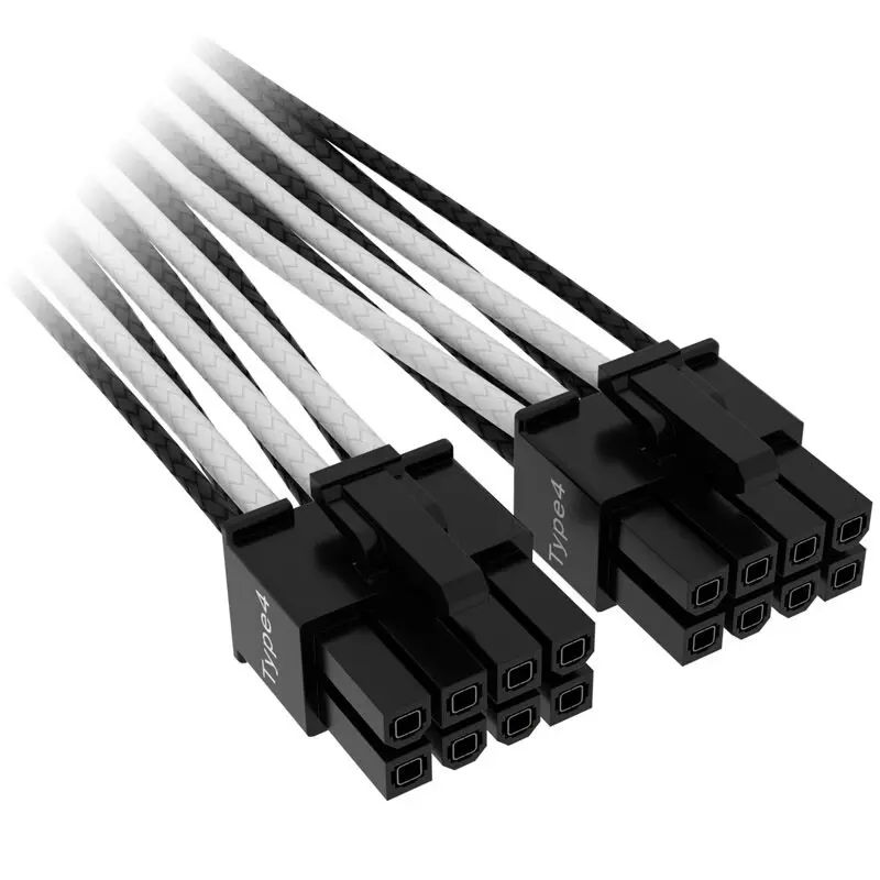 Corsair Cavo PSU PCIe 5.0 12VHPWR Tipo-4 da 600W - Bianco/Nero - immagine 2