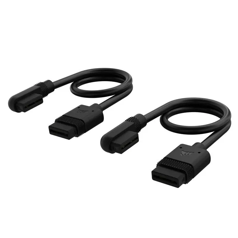 Corsair iCUE LINK Cable, 2x 200mm con Connettore 90° - Nero