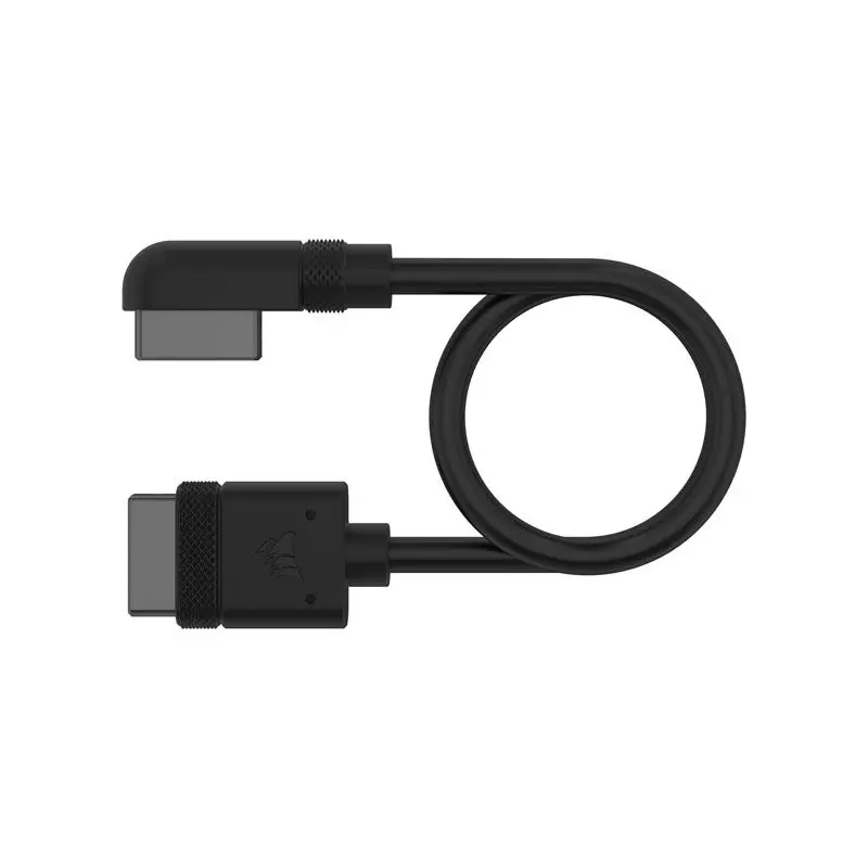 Corsair iCUE LINK Cable, 2x 200mm con Connettore 90° - Nero - immagine 2