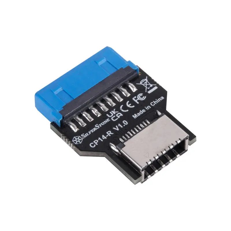 SilverStone CP14-R Adattatore connettore interno da USB 3.0 a USB 3.1 Type-C