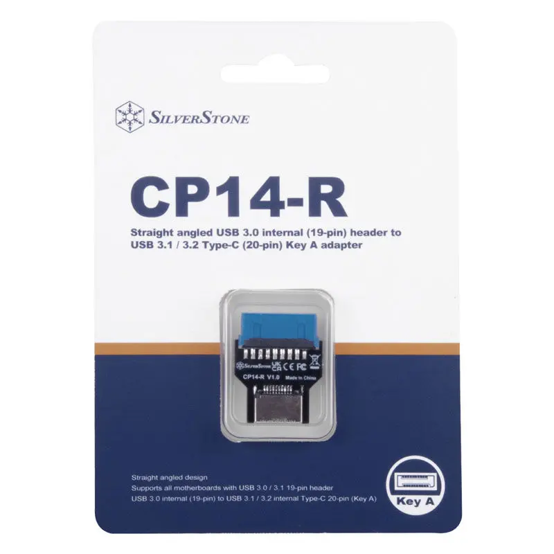 SilverStone CP14-R Adattatore connettore interno da USB 3.0 a USB 3.1 Type-C - immagine 5