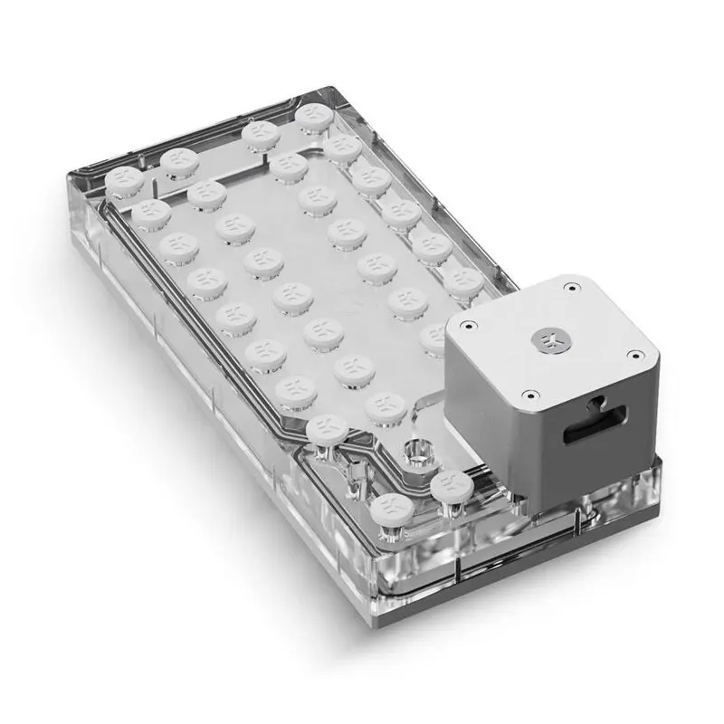 EK-QuantumX Loophole Distroplate D5 PWM - Silver
