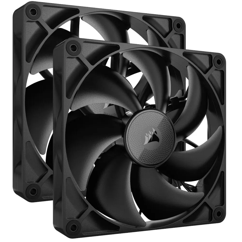 Corsair iCUE LINK RX140 Series, Ventola PWM, Kit da 2 - 140mm, Nero